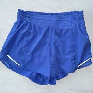Lululemon Hotty Hot High Rise shorts- 4 inch- wild indigo